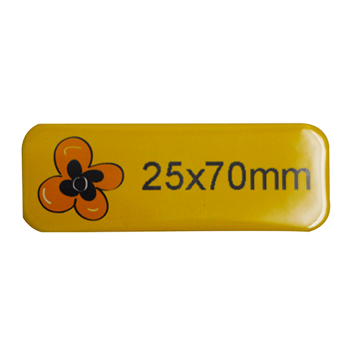25x70MM  Rectangular Magnet Card Button Badge
