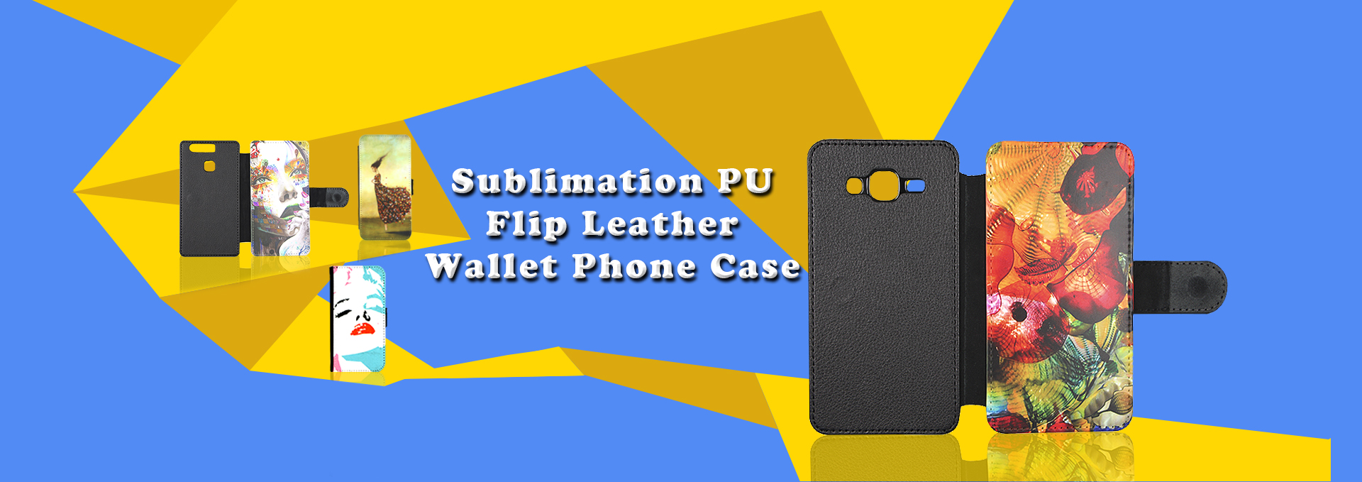 Sublimation Leather Wallet Mobile Phone Case