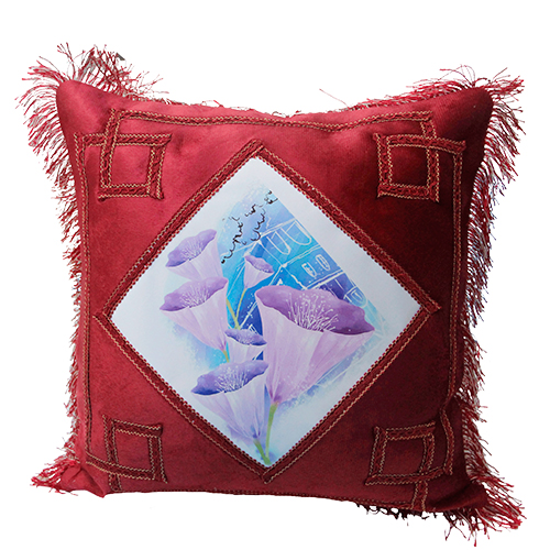 Red European Style Pillow Cover