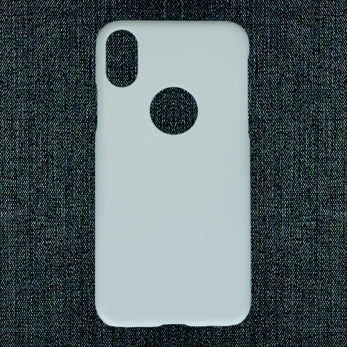 iPhone X  with Logo Hole 3D Case