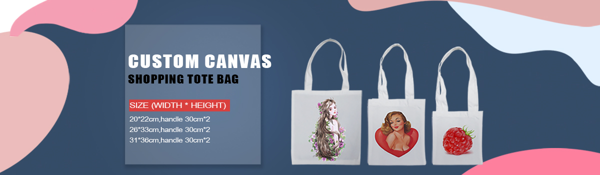 Sublimation Custom Canvas Tote Shopping Bag