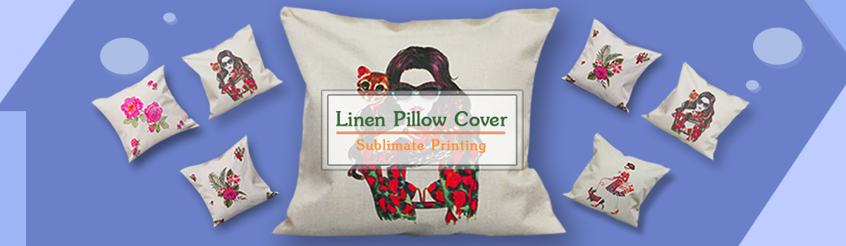 Sublimate Printing  Linen Cushion Case