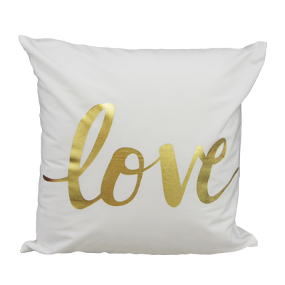 Love 45*45cm Gold Stamping Cushion Cover