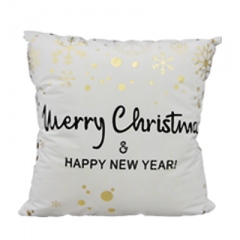 Xmas 45*45cm Gold Stamping Cushion Cover