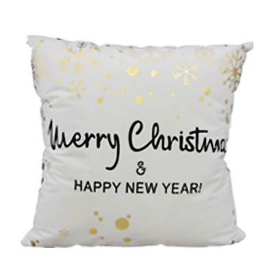 Xmas 45*45cm Gold Stamping Cushion Cover