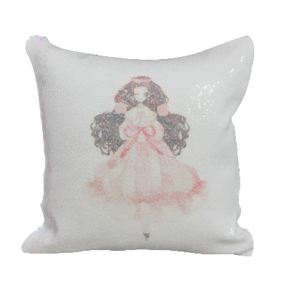 40*40cm Light Pink Sequin Pillow Cover