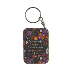 Rectangle Keychain 57 x 82mm- Color Edge