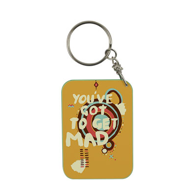 Rectangle Keychain 57 x 82mm- Color Edge
