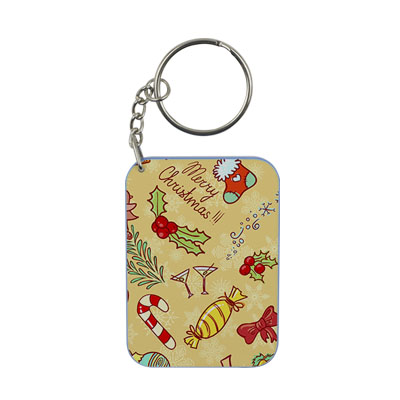 Rectangle Keychain 48 x 68mm- Color Edge