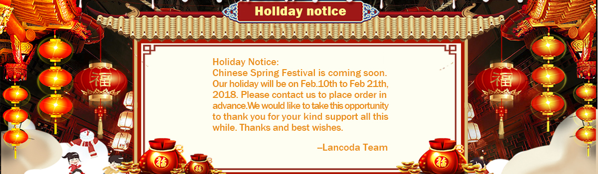 Lancoda Chinese Spring Festival Holiday