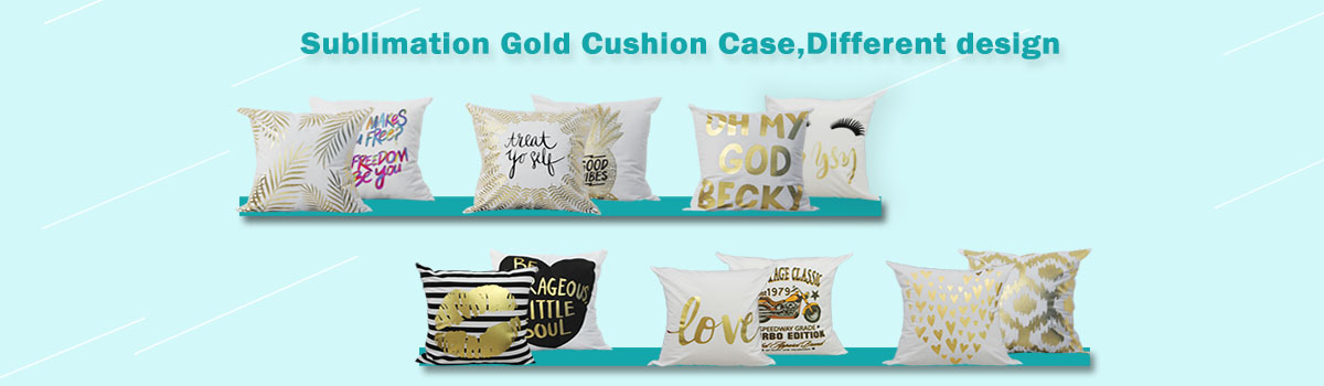 Gold Sublimation Printable Cushion Case