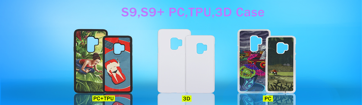 S9,S9+ Sublimation PC,TPU,3D Case