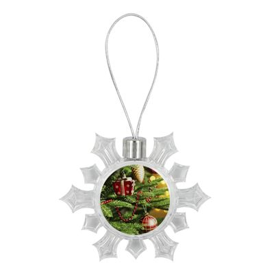 Custom Snowflake Christmas Ornament 8.5cm