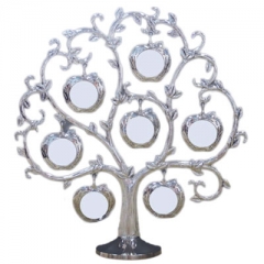 Silver Apple Family Tree Photo Frame