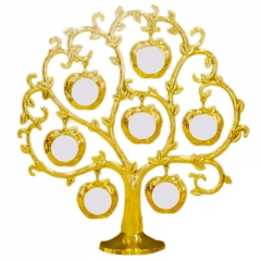 Gold Apple Family Tree Photo Frame