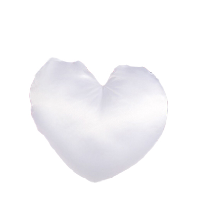 Heart Satin Pillow Cover with Color back