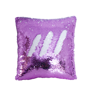 Purple Sequin Pillow Cover
