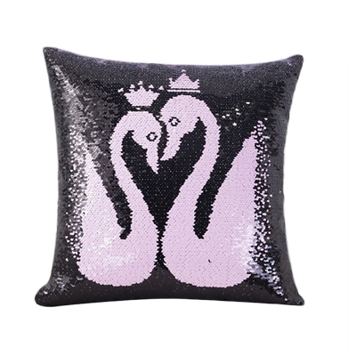 Swan Mermaid Sequin Pillowcase