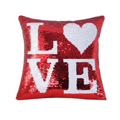 Love Sequin Pillow Case