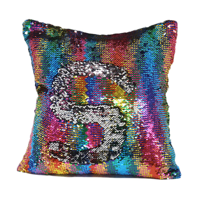 Rainbow Sequin Cushion