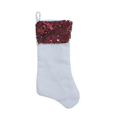 Personalized Red Sequin Sublimation Christmas Stocking