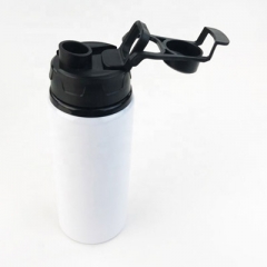 600ml Sublimated Thermal Aluminium Water Bottle with color cap