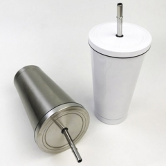 Sublimation 550ML Stainless Steel Straw Cup