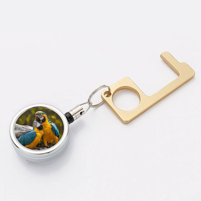 Sublimation keychain  with Metal insert
