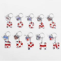 Sublimation Letter keychain  with Metal insert