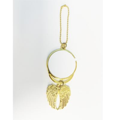 Sublimation Golden angel pendant