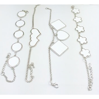 Sublimation Blanks Souvenir Blank Cufflink,ear ring,bracelet,diamond jewelry,necklace