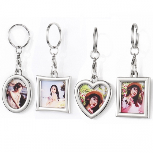 Sublimation Blank Metal Double-sided  Keychain