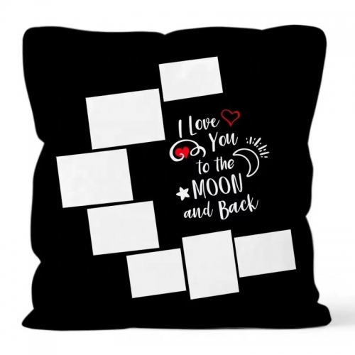 Sublimation moon/heart panel  pillow cover