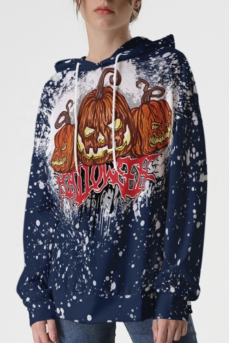 Sublimation Polyester Faux Bleached Hoodies