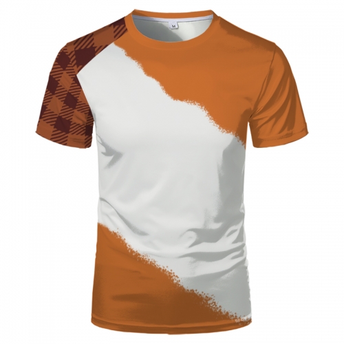 Heat Transfer Faux Bleach Polyester Sublimation Tee shirts