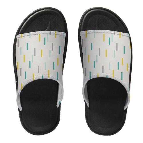 Custom Photo Size 36 to 45 Sublimation Leather Slippers Flip Flops Slides