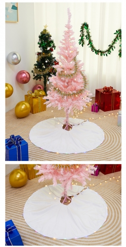 New Snow Christmas Tree Skirt with Lights Decorative apron