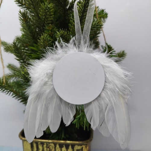 Sublimation Angel Wing Feather Charm Ornament