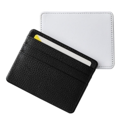Blank PU Leather Sublimation Credit Card Holder Wallet
