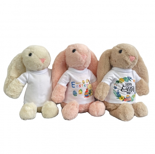Plush Toys Gifts Easter   Rabbits Sublimation Shirts