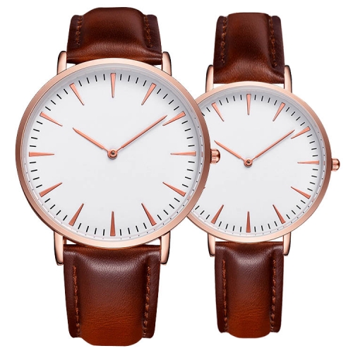 Sublimation Leather Couple Watch