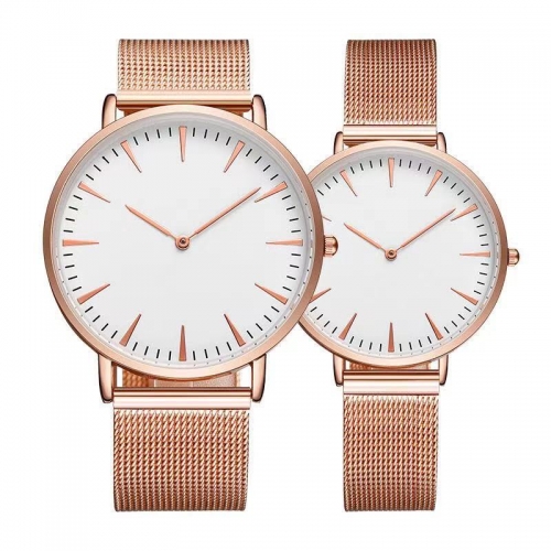 Champagne Sublimation Couple Watch