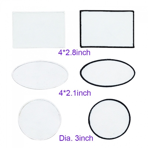 White Sublimation Patches