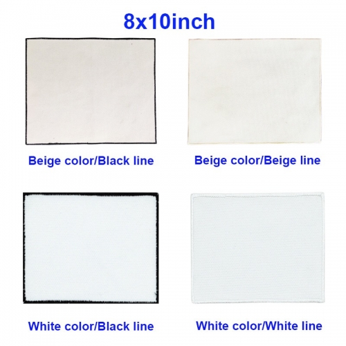 8*10 inch Rectangle Sublimation Patch