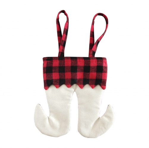 Plaid Sublimation Clown Candy Bag Stocking