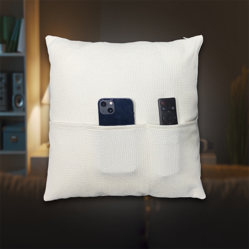 Linen Sublimation Pocket Pillow Cover Pillowcase