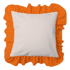 11 colors Linen Ruffles Sublimation Pillow Case Cover