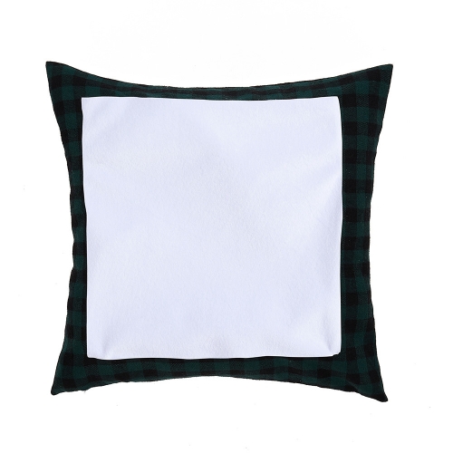 Velvet Plaid Sublimation Pillow Cover