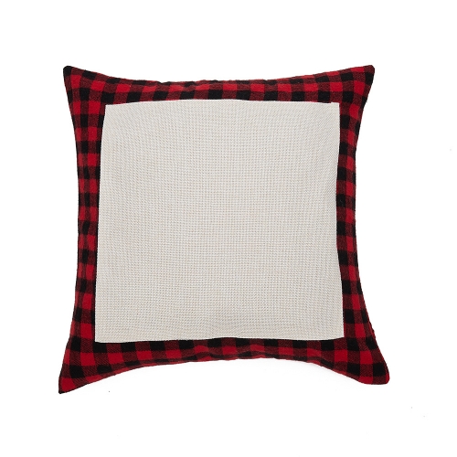 Linen Plaid Xmas Sublimation Pillowcases