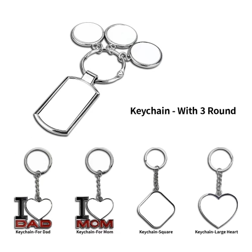 Sublimation Metal Keychains
